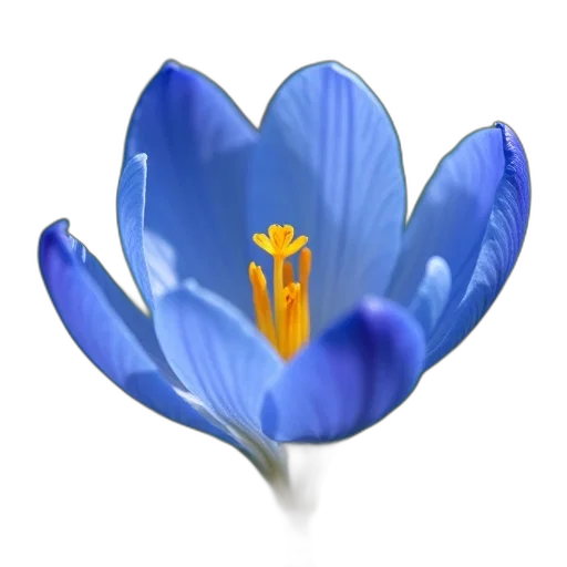 flower, crown, jewelry, staff, photorealistic, 3d render, oil painting, blue transparent PNG cut-out
