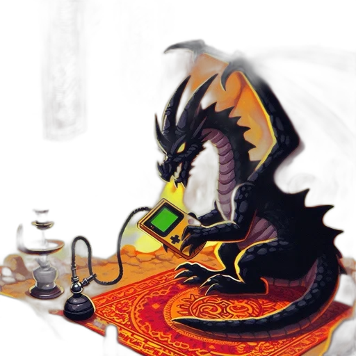 dragon, food, staff, pixel art, fantasy art, concept art, watercolor, fire transparent PNG cut-out