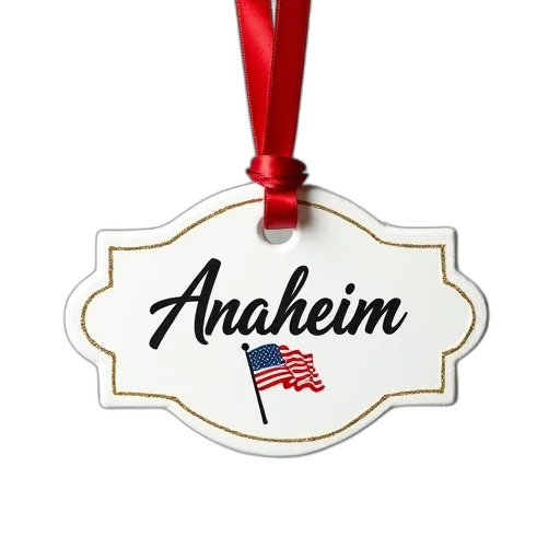 white, ornament, red, ribbon, hanging, top, featuring, decorative transparent PNG cut-out