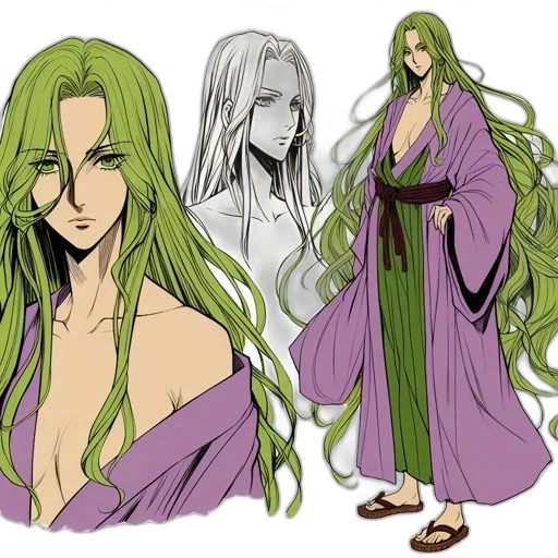 concept art, fantasy art, anime, cartoon, green, earth tones, character, design transparent PNG cut-out