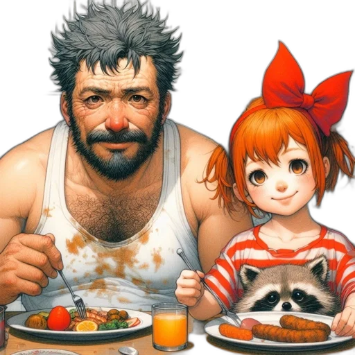 food, weapon, animal, robot, concept art, pixel art, anime, comic book art transparent PNG cut-out