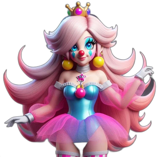 crown, dress, concept art, 3d render transparent PNG cut-out