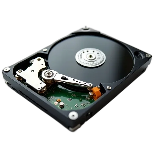 robot, 3d render, close-up, image, hard, drive, cover, removed transparent PNG cut-out