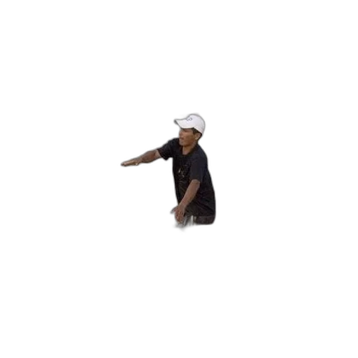 hat, staff, shoes, dress, pixel art, 3d render, man, white transparent PNG cut-out