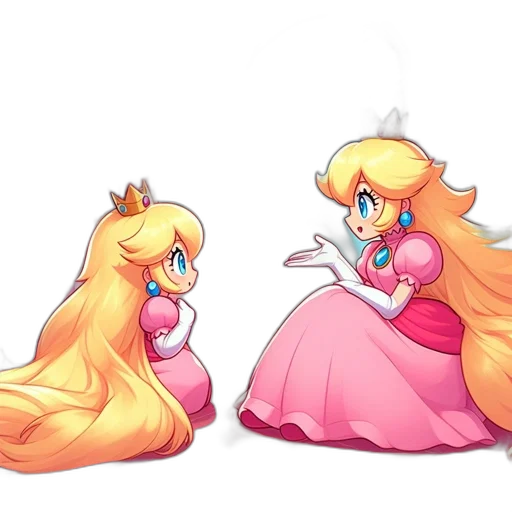 crown, dress, hair, concept art, pixel art, watercolor, fantasy art, fire transparent PNG cut-out