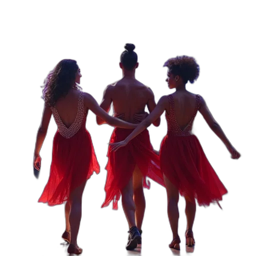 dress, red, winner, dancing transparent PNG cut-out