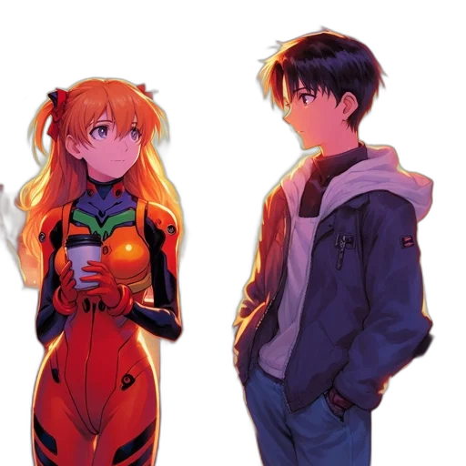 robot, jacket, dress, weapon, anime, concept art, pixel art, comic book art transparent PNG cut-out