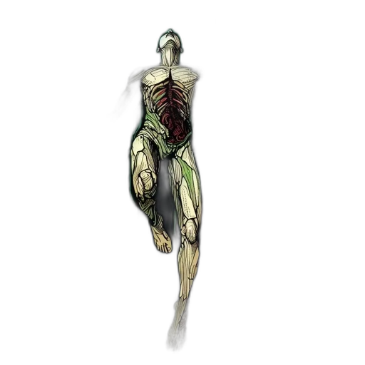 robot, dress, creature, staff, concept art, comic book art, watercolor, fantasy art transparent PNG cut-out