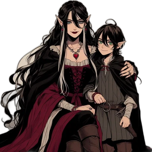 crown, concept art, pixel art, fantasy art, anime, dark, red, monochrome transparent PNG cut-out