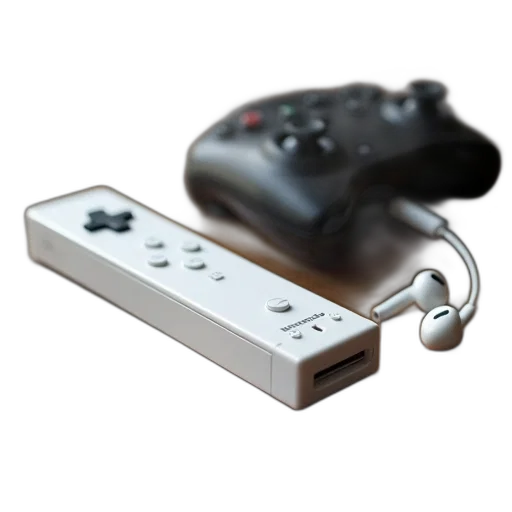 weapon, robot, 3d render, photorealistic, concept art, nintendo, wii, remote transparent PNG cut-out