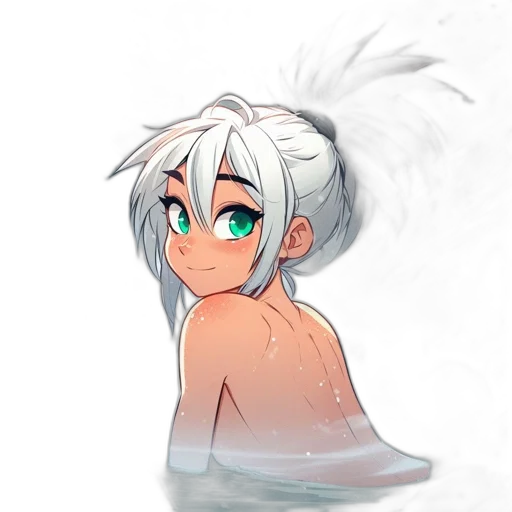 creature, dragon, hair, face, anime, concept art, fantasy art, pixel art transparent PNG cut-out