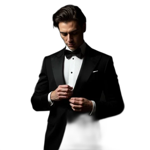 staff, jacket, dress, photorealistic transparent PNG cut-out