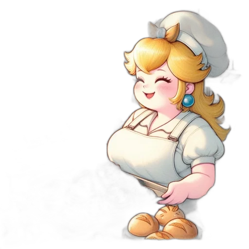 staff, dress, food, crown, pixel art, concept art, 3d render, watercolor transparent PNG cut-out