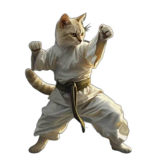 staff, animal, weapon, concept art, fantasy art, pixel art, photorealistic, cat transparent PNG cut-out