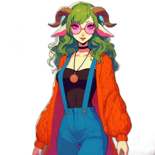 jacket, dress, pixel art, concept art, fantasy art, anime, neon, colorful transparent PNG cut-out