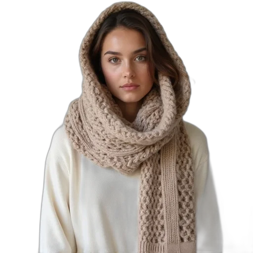 jewelry, earth tones, monochrome, person, wearing, white, long-sleeve, top transparent PNG cut-out