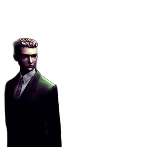 jacket, staff, face, robot, concept art, comic book art, pixel art, cyberpunk transparent PNG cut-out