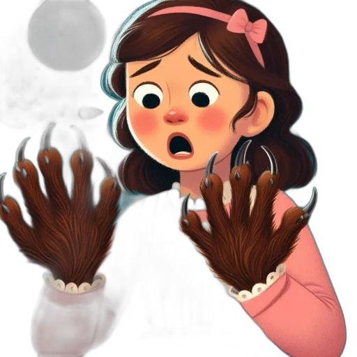 creature, hair, mask, jewelry, concept art, 3d render, cartoon, comic book art transparent PNG cut-out