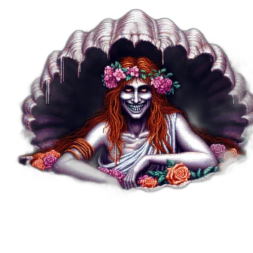 crown, mask, jewelry, staff, concept art, fantasy art, pixel art, watercolor transparent PNG cut-out