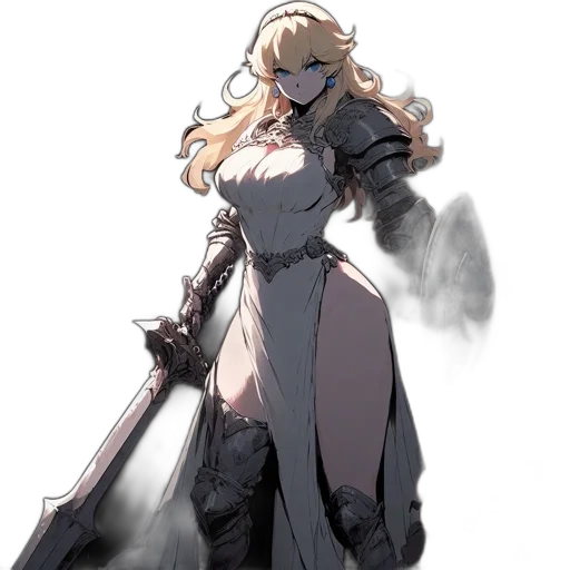dress, sword, staff, weapon transparent PNG cut-out