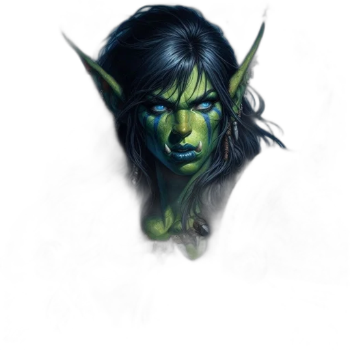 face, staff, mask, creature, fantasy art, concept art, photorealistic, comic book art transparent PNG cut-out