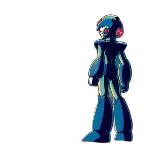 robot, jacket, creature, mask, concept art, pixel art, 3d render, cartoon transparent PNG cut-out