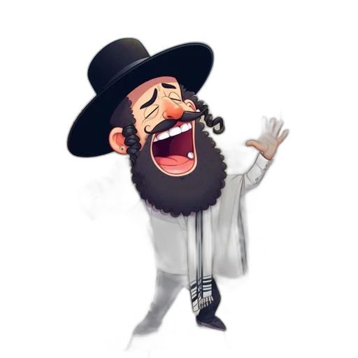 hat, staff, cartoon, concept art, pixel art, photorealistic, joyful, man transparent PNG cut-out