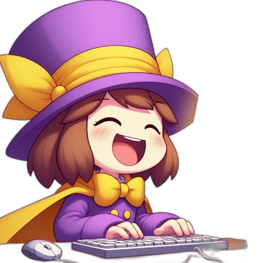 staff, hat, pixel art, fantasy art, concept art, anime, colorful, golden transparent PNG cut-out