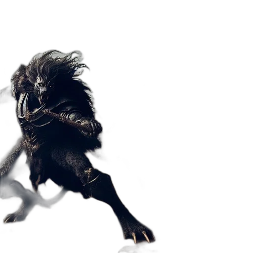 creature, hair, animal, dragon, concept art, 3d render, fantasy art, photorealistic transparent PNG cut-out