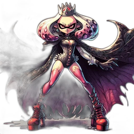 concept art, comic book art, fantasy art, pixel art, dark, ethereal, figure, distinctive transparent PNG cut-out