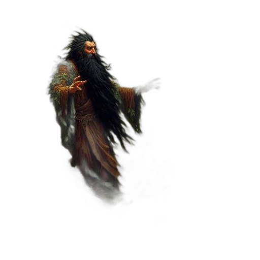 creature, staff, hair, mask, concept art, fantasy art, pixel art, 3d render transparent PNG cut-out