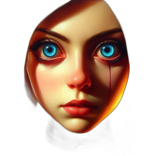 face, mask, jewelry, robot, photorealistic, fantasy art, 3d render, concept art transparent PNG cut-out