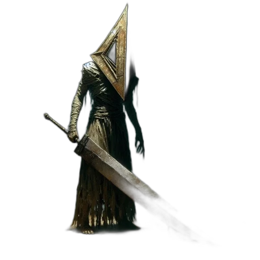staff, sword, weapon, mask, concept art, fantasy art, 3d render, pixel art transparent PNG cut-out