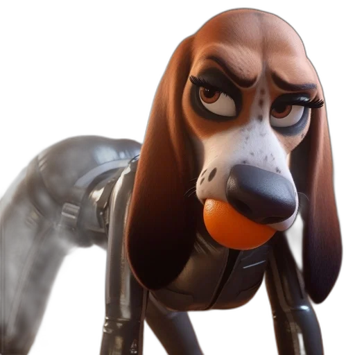 animal, robot, creature, mask, 3d render, concept art, photorealistic, cartoon transparent PNG cut-out
