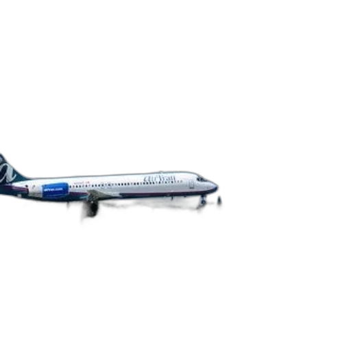 3d render, commercial, airplane, takes, off, runway, clear, day transparent PNG cut-out