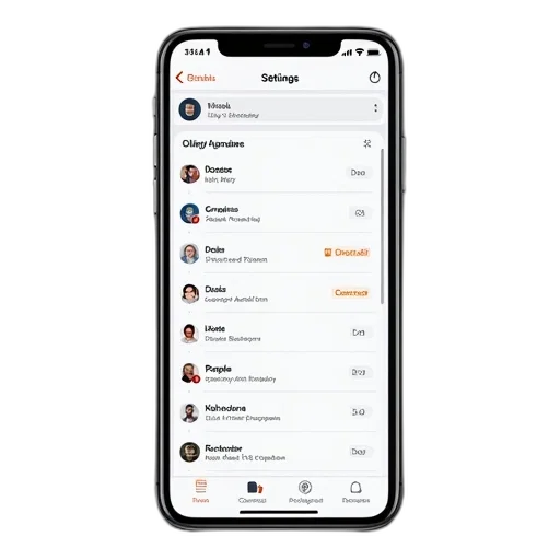 staff, smartphone, screen, displaying, pipeline, deals, app, various transparent PNG cut-out