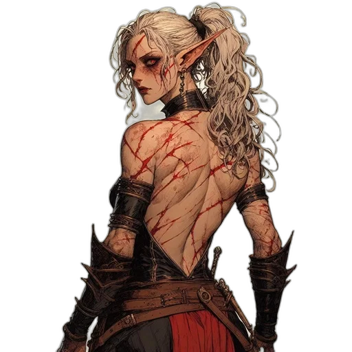 dragon, dress, fantasy art, concept art, pixel art, comic book art, red, dark transparent PNG cut-out
