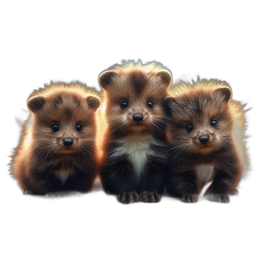 animal, photorealistic, 3d render, oil painting, concept art, three, cute, baby transparent PNG cut-out