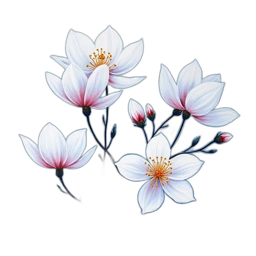 flower, crown, jewelry, staff, photorealistic, 3d render, watercolor, concept art transparent PNG cut-out