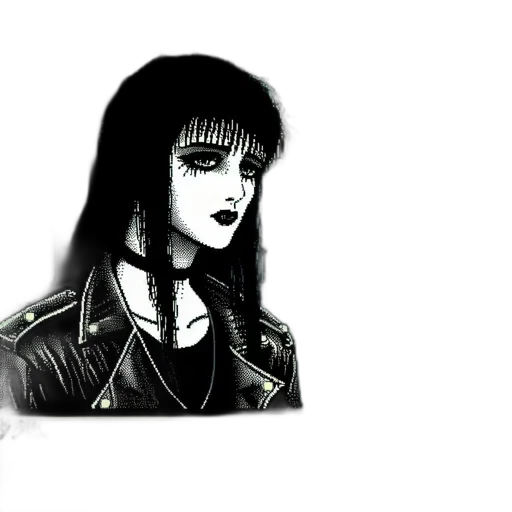 jacket, face, mask, robot, cyberpunk, comic book art, anime, cartoon transparent PNG cut-out