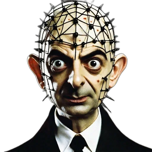 mask, face, creature, animal, cartoon, comic book art, concept art, darkly transparent PNG cut-out