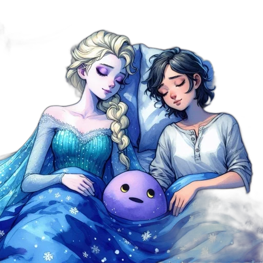 pixel art, fantasy art, watercolor, concept art, snow, outer space, night, underwater transparent PNG cut-out