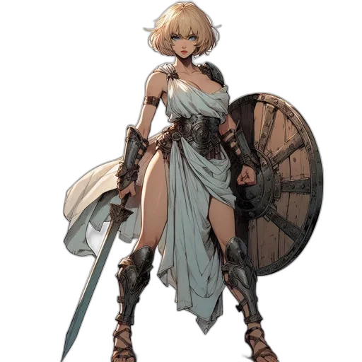 weapon, sword, dress, staff, concept art, fantasy art, anime, pixel art transparent PNG cut-out