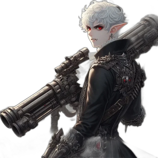 weapon, staff, sword, fantasy art, concept art, cyberpunk, pixel art, dark transparent PNG cut-out