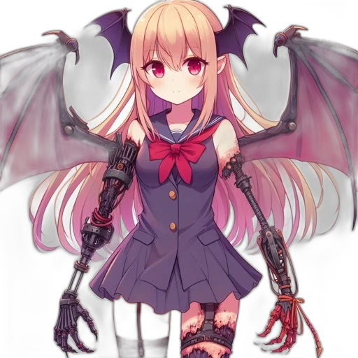 dragon, robot, creature, staff, anime, fantasy art, pixel art, concept art transparent PNG cut-out