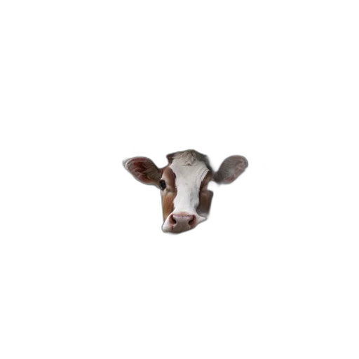 animal, jewelry, hat, creature, photorealistic, 3d render, pixel art, cow transparent PNG cut-out