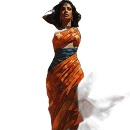 dress, staff, concept art, fantasy art, comic book art, photorealistic, underwater, fire transparent PNG cut-out