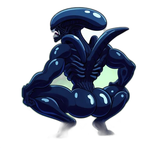 creature, animal, robot, concept art, pixel art, comic book art, 3d render, outer space transparent PNG cut-out