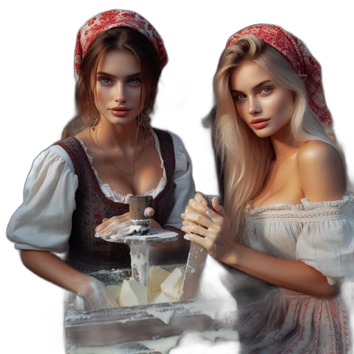food, dress, jewelry, oil painting, photorealistic, fantasy art, concept art, snow transparent PNG cut-out