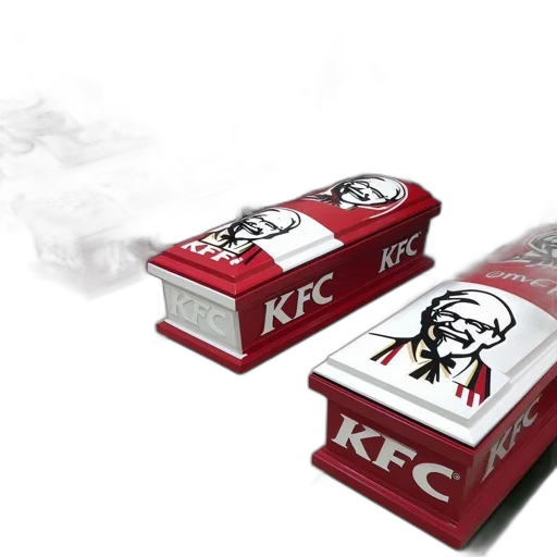 food, 3d render, photorealistic, concept art, array, unique, casket-like, containers transparent PNG cut-out